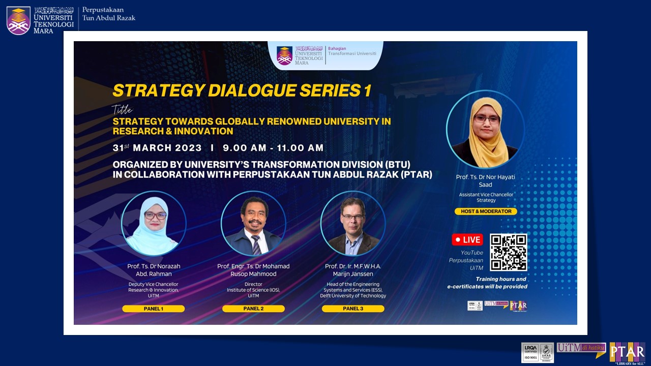 BTU - PTAR STRATEGY DIALOGUE SERIES 1/2023