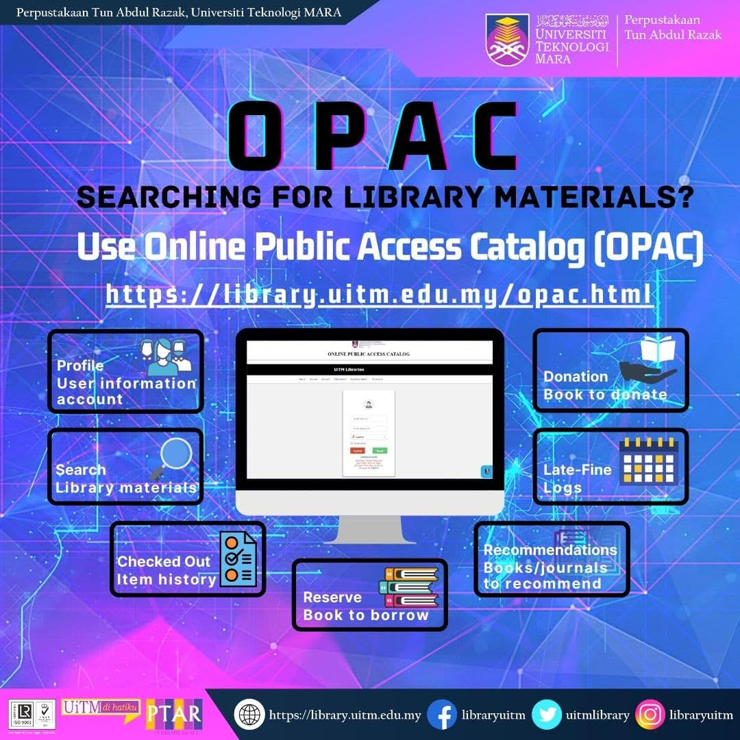 Discover our eResource Online Public Access Catalog (OPAC) - UiTM